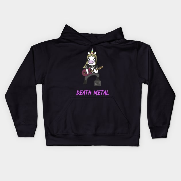 Death Metal - Unicorn Series Kids Hoodie by WizardingWorld